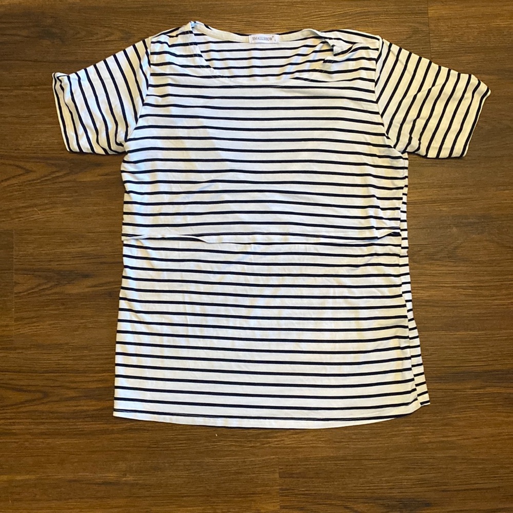 Striped Nursing Tee